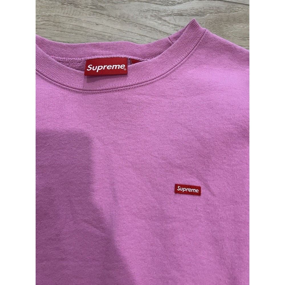 Supreme XL Box Logo Crewneck Sweatshirt Violet Pink Xlarge - Picture 3 of 5